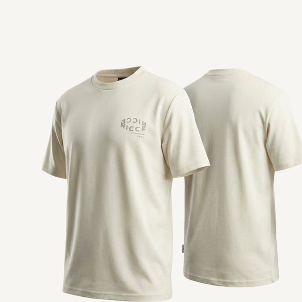 Cream Special Fabric T-Shirt