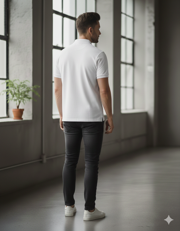 Brave Soul White Off White Polo