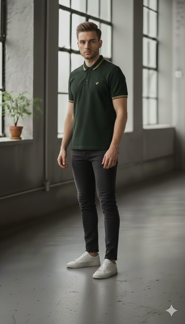 Brave Soul Green Polo