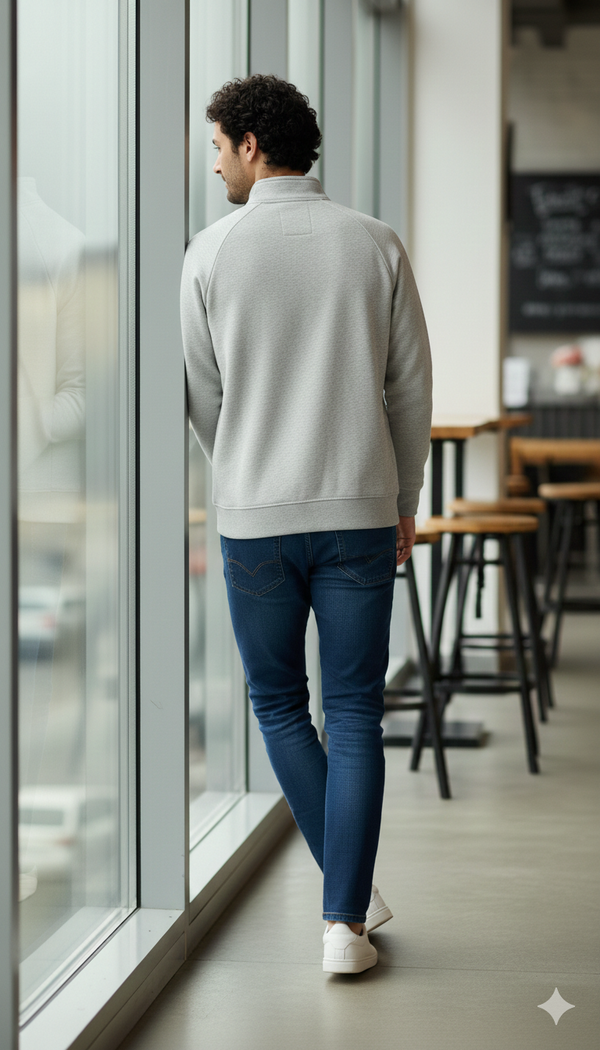 Heather Grey Quarter Zipper